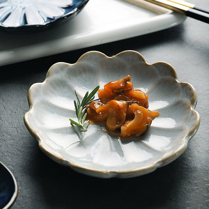 고품질 식기 타파스 요리 꽃 모양 간장 요리 미니 세라믹 소스 접시 - Product Image 6