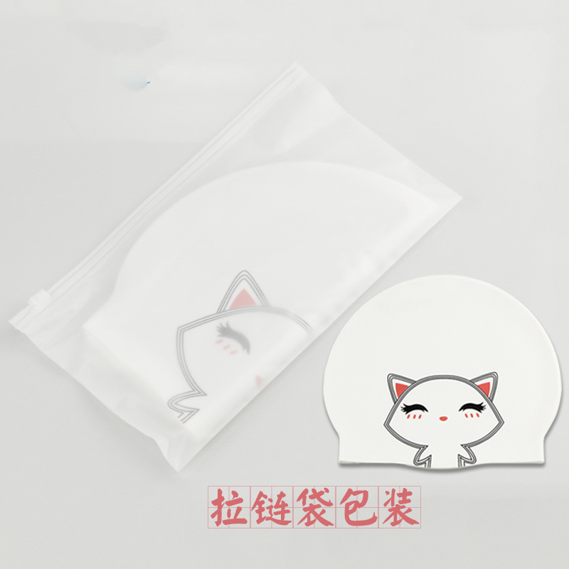 Sac zippé Chat Blanc