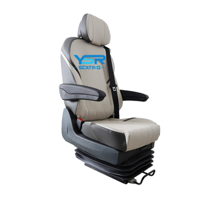 Asientos YSR 714-1P para Autocaravanas y Casas Rodantes, Asiento del Conductor Ajustable de Lujo con Suspensión Neumática de Cuero Universal - Product Image 1