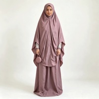 Ensemble Khimar pour femmes, ensemble cadeau de prière, vêtements modestes, vêtements musulmans islamiques, longueur au sol