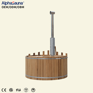 Alphasauna <span class=keywords><strong>Baignoire</strong></span> japonaise en bois portable, chauffe-eau à bois distinctif pour jardin et intérieur, le <span class=keywords><strong>plus</strong></span> petit modèle - Product Image 1