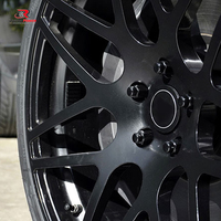 Jantes en alliage d'aluminium forgé polies en 2 parties, 18-22 pouces, design multi-rayons à lèvre argentée profonde pour Benz Audi Porsche Ferrari