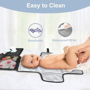 Échantillon gratuit de tapis à langer imperméable pour bébé, multi-couleurs, portable, pour sorties en plein air, tapis à langer doux - Product Image 6