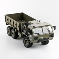 Camion militaire RC DWI Dowellin 1/12, voiture télécommandée 6 roues motrices, camion RC tout-terrain 2,4 GHz, voitures RC militaires tout-terrain avec LED pour enfant