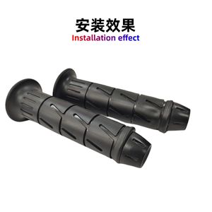 Bouchons de guidon de moto en caoutchouc, 12mm 30.5mm, noirs, durables, remplacement pour Yamaha Jog I New Fuxi 125 Saiying GT125 Xuying - Product Image 5