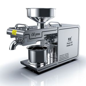 Hanhuang <b>Oil</b> <b>Press</b> <b>Machine</b> Stainless Steel Semi Automatic For Flaxseed Walnut Home Commercial Use - Product Image 1