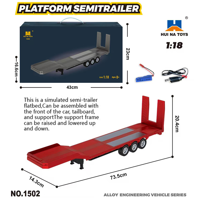 Huina 1501 1:18スケールScania 770S V8ライセンス電動RC