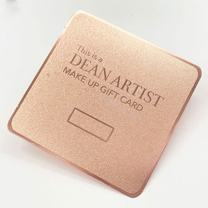 Fabrieks prijs metalen cadeaukaart roségoud metalen kaart roestvrij staal blanco visitekaartje voor zakelijk cadeau bedrijfsgeschenk - Product Image 3