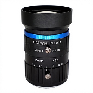 Objectif industriel 100 mm, 8 mégapixels, format d'image 1 pouce, monture C, objectif haute définition pour caméra industrielle de vision artificielle M924 - Product Image 1