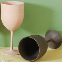 Ensemble de vaisselle créatif de grande capacité pour vin rouge, vente en gros transfrontalière, avec gobelets en plastique en paille de blé, vente en gros