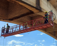Plateforme suspendue en aluminium pour levage de façade ZLP1000 avec certificat CE