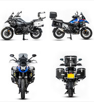 MOSPEED Moto Acier Inoxydable 12L Porte-Bagages Latéral Cadre Sacoche Selle Top Case Arrière pour R1200GS R1250GS Adv