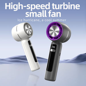 USB Battery Rechargeable 100 Speed Handheld Mini <strong>Fan</strong> <strong>Portable</strong> LED Cold Compress Turbo for Home Car Wearable Air Cooling Box - Product Image 2