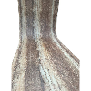 عينة ألواح جدارية عصرية ثلاثية الأبعاد من حجر الترافرتين الصناعي المرن والناعم، ألواح MCM زخرفية للاستخدام الداخلي والخارجي قابلة للانحناء - Product Image 5