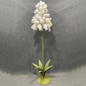 Flores artificiales, Jacinto de uva de seda gigante para exhibición en interiores y exteriores, flores de fondo de boda - Product Image 2