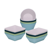 Antiadhésif lave-vaisselle réutilisable Cupcake moule Silicone Muffin tasses pour faire des gâteaux crème glacée pouding cuisine cuisson Bento boîte