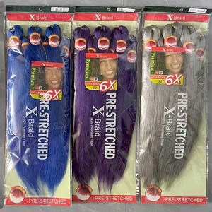 Capelli Sintetici Pretrattati per Trecce 6X 500g, Facili da Intrecciare, Stile Africano Yaki, Modellabili con Acqua Calda - Product Image 4