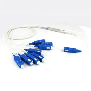 单模APC UPC钢管光纤微型PLC分路器1x2 1x4 1x8 1x16 1x32 1x64