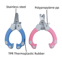 Tondeuse professionnelle pour toilettage canin, coupe-ongles en acier inoxydable de haute qualité avec poignée en caoutchouc et plastique, accessoire le plus récent pour le nettoyage des animaux de compagnie