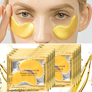 Migliore vendita 24K oro cristallo collagene maschera per gli occhi benda sull'occhio per la cura degli occhi <span class=keywords><strong>cerchi</strong></span> scuri rimuovere la maschera <span class=keywords><strong>in</strong></span> Gel - Product Image 4