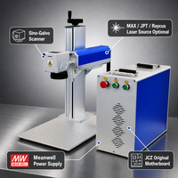 Nouvelle machine de marquage laser à fibre de bonne qualité 20W-100W avec contrôle EZcad et prise en charge AI/DXF pour plastique et métal