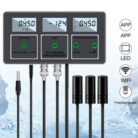 Testeur de qualité de l'eau en ligne 8 en 1 numérique PH/TEMP/ORP/PPM/EC/SALT/S.G/CF Wifi Testeur de pH Testeur d'eau de piscine de laboratoire