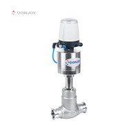 DONJOY Vanne de régulation de globe de 2.5 pouces en acier inoxydable sanitaire Personnalisable OEM Support Vanne de contrôle de type globe