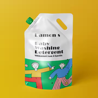 Sacs Doypack personnalisés en PE avec poignées et bec verseur pour lessive, shampoing, gel douche et autres liquides – Sacs en plastique
