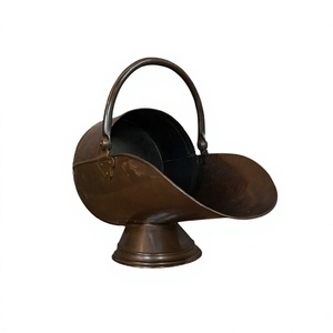 <b>Copper</b> <b>Coal</b> <b>Scuttle</b> With Handle Superior Quality OEM Customized Storage <b>Coal</b> Bucket At Reasonable Prices - Product Image 1