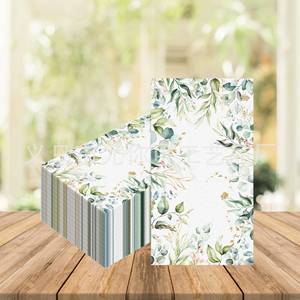 Sage Green Rectangular Tissues Digital Printing Environment Friendly <b>Birthday</b> Party <b>Table</b> Decorations - Product Image 1
