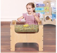 Table sensorielle transparente personnalisée pour enfants, petite, pour l'eau et le sable, avec bac transparent, pour le jeu tactile et l'apprentissage à la maison, en classe ou en garderie