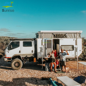 Véhicule d'expédition à toit relevable 4x4 quatre saisons, <span class=keywords><strong>caravane</strong></span> de voyage à l'apparence classique <span class=keywords><strong>avec</strong></span> table <span class=keywords><strong>pliante</strong></span> - Product Image 2