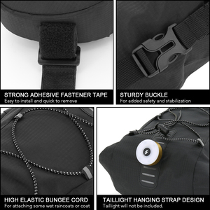 Bolsa de sillín de bicicleta Bolsa de almacenamiento de bicicleta impermeable Bolsa de poste de asiento trasero de ciclismo reflectante - Product Image 5