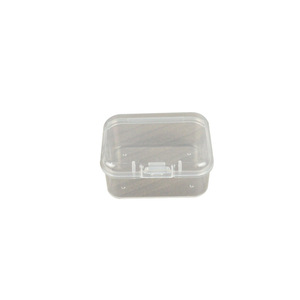 Rectangular Flip Top Plastic <b>Box</b> 5.5 Cm Transparent PP Jewelry <b>Storage</b> Desktop Organizer <b>Small</b> Parts Container - Product Image 5