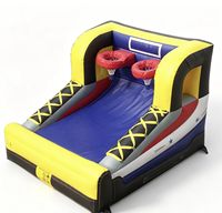 Baloncesto Inflable de PVC para 2 Jugadores, Ecológico, para Uso Comercial en Exteriores