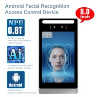Écran tactile capacitif 8 pouces 1024*768, système d'exploitation Android 11, dispositif de contrôle d'accès tout-en-un, reconnaissance faciale biométrique, vision nocturne, réinitialisation
