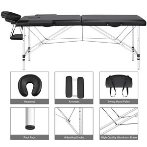 Vente directe d'usine <span class=keywords><strong>de</strong></span> lits <span class=keywords><strong>de</strong></span> <span class=keywords><strong>massage</strong></span> des pieds en aluminium à 2 sections, pliables en 10 secondes, pour la beauté personnelle - Product Image 4