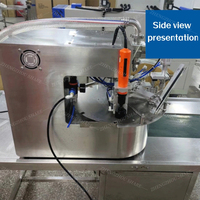 Machine de remplissage et de bouchage de liquides pour plateau tournant de bureau, machine automatique de remplissage et de bouchage de sachets à bec verseur