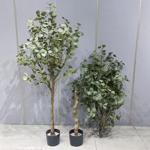 Árvore de eucalipto artificial, venda quente de plantas falsas decorativas