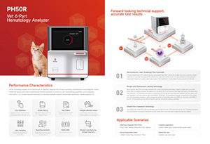 Analyseur d'hématologie vétérinaire QD-PH50R VET à 6 parties, équipement de diagnostic vétérinaire pour chiens, test de réticulocytes (RET), analyse sanguine CBC - Product Image 5