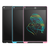 Nouvelles idées tablette d'écriture LCD multicolore 12 pouces tablette d'écriture planche à dessin tablette graphique dessin