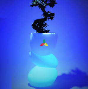 Vaso per <span class=keywords><strong>Fiori</strong></span> Luminoso a LED per Hotel e <span class=keywords><strong>Villa</strong></span>, Vasi in Plastica Illuminati Ricaricabili con Luci LED - Product Image 4