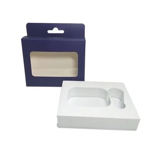 Tùy chỉnh giá rẻ tùy chỉnh hiển thị PVC cửa sổ hộp giấy với chèn cho AirPods trường hợp - Product Image 4