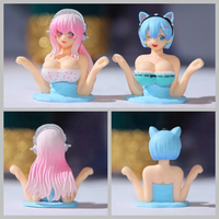 Secouant la poitrine fille voiture tableau de bord ornement Sexy Anime Silicone poupée dodue voiture intérieur forme moto accessoires décoration