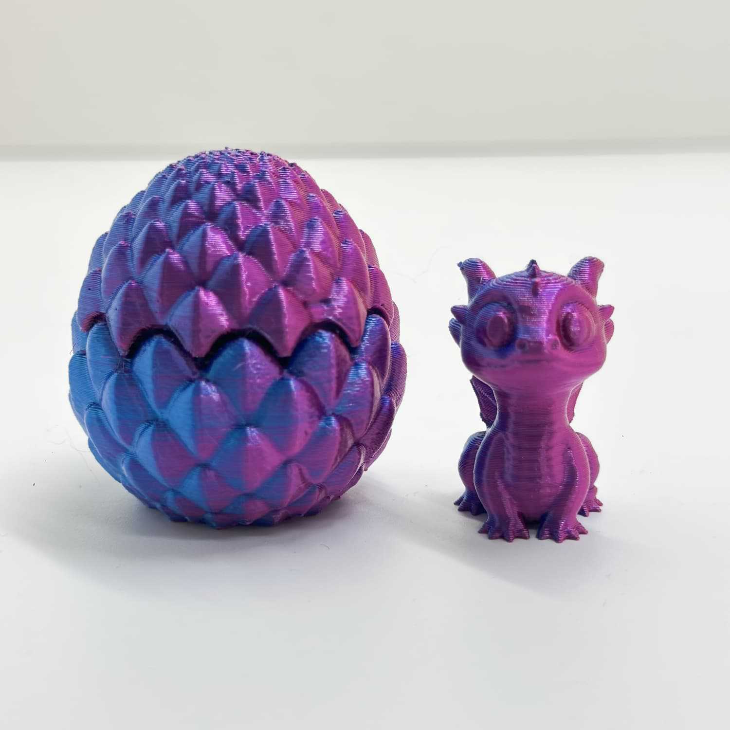 petit oeuf de dragon 4,5cm-bleu violet