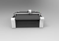 ZING automático 1625 CNC cuchillo oscilante corte tela cuero PVC máquinas de corte con cámara CCD