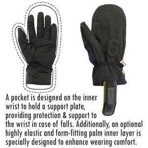 <span class=keywords><strong>Mitaines</strong></span> de ski et snowboard thermiques d'usine, gants de sport imperméables antidérapants pour temps froid, résistants aux coupures et à l'eau, compatibles écran tactile - Product Image 4