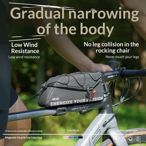 Sacoche de vélo à fermeture magnétique, étanche, coque rigide, pour téléphone, à suspendre sur le tube supérieur, pour <span class=keywords><strong>VTT</strong></span>/vélo de route - Product Image 4