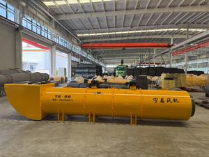 Điện dòng chảy hướng trục thông gió sinh thái thân thiện tiếng ồn thấp địa phương Quạt thông gió cho Mỏ Than khai thác mỏ không khí khối lượng đường hầm thông gió - Product Image 4