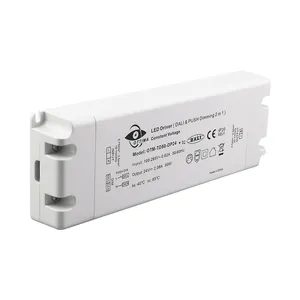 Ottima dali + push ip67 acdc 100-265vac, 12v 24v 25w 50w led driver de tensão constante com ul para mercado norte-americano